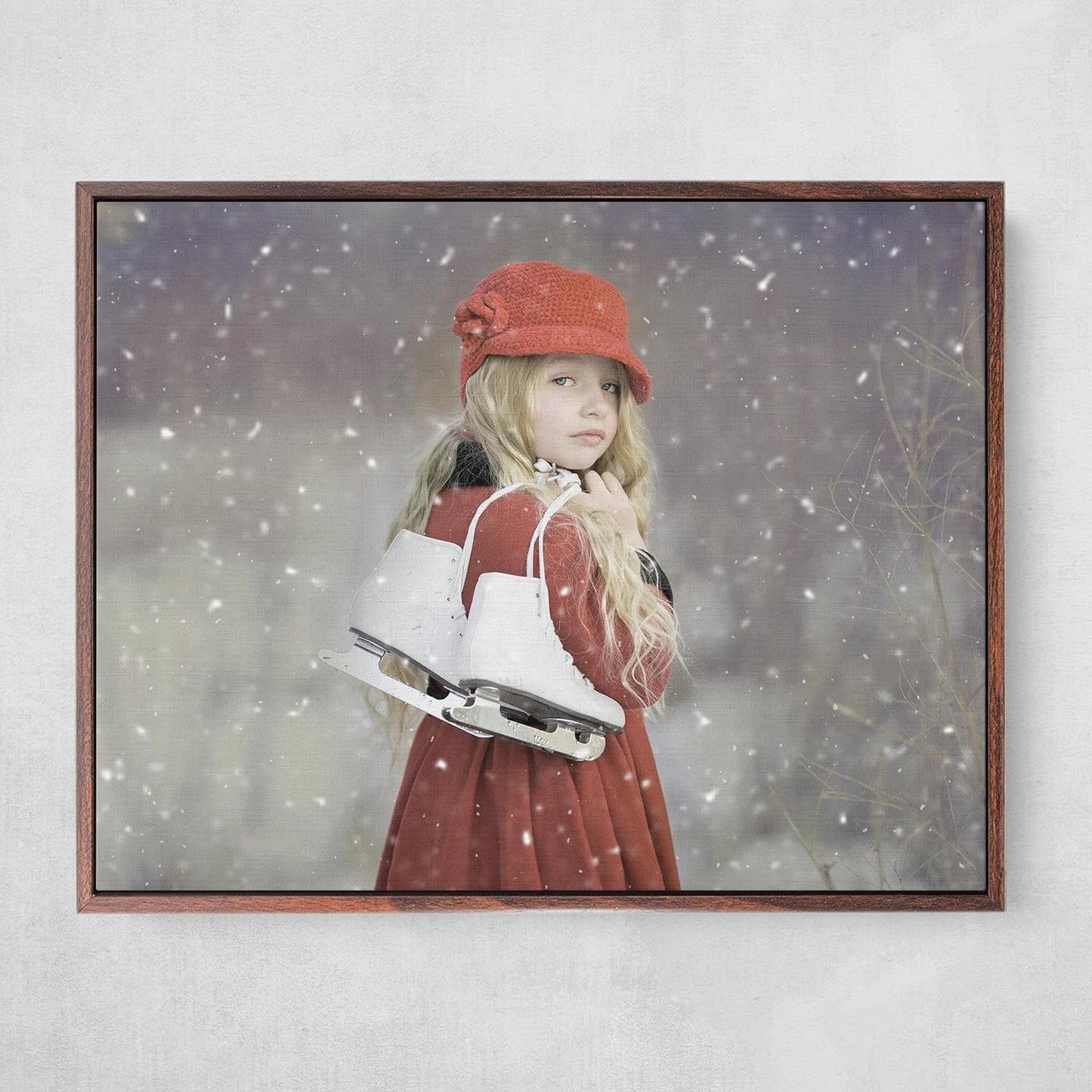 Personalized Custom Canvas Prints: Photo On Canvas (Dark Brown, 10x10) Transform Your Photos into Stunning Framed Wall Art Digitally Printed Photo To Canvas Ideal for Home Decor, Gifts Keepsakes.