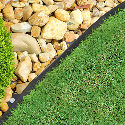Gardzen 1.5" x 100' Landscape Edging Kit, Garden Edging Coil Comes with 120 Pcs Spikes, No Dig Lawn Border Design