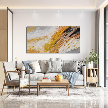 AIXMGSJS Canvas Wall Art Decor Wall Art Pictures for Living Room Canvas Art Wall Decor Black and White Abstract Wall Art Prints Modern Gold Wall Art Artwork for Walls Home Office Decor 20" X 40"