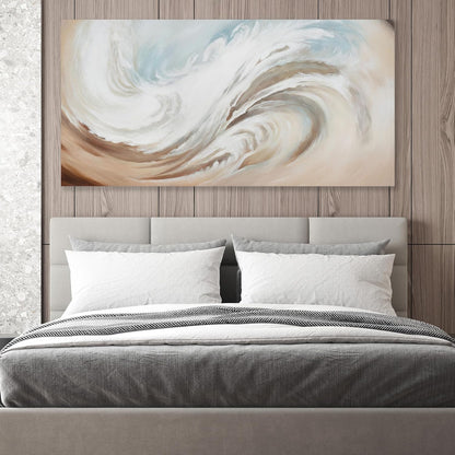 Abstract Wall Art Canvas Wall Paintings Modern Beige Wall Decor Aesthetic Room Decor Wall Art Framed Artwork for Living Room Bedroom Dining Room Home Office Decor 20"x40"
