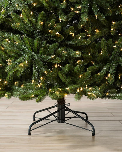 Balsam Hill 6ft Pre-Lit Classic Blue Spruce - Artificial Christmas Tree with 1,664+ Tips, 600 Clear LED Lights, Easy Plug System, Premium Stand & Storage Bag for Indoor Holiday Decorating