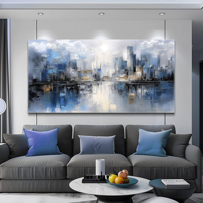 Large Wall Decor for Living Room Canvas Wall Art for Office Wall Decorations for Bedroom Abstract Watercolor Painting Artwork Room Home Decor 24x48 in
