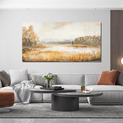 KUPTEU Canvas Wall Art Decor Large Wall Art Pictures for Living Room Coastal Landscape Wall Art Prints Art Work for Wall Decorations Artwork for Walls Bedroom Home Aesthetic Art Decor 24" X 48"