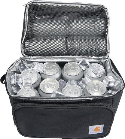 Carhartt Camping Cooler, Worksite Lunchbox, Soft Shell Lunch Bag for Construction Sites, Work and Everyday Use, Black