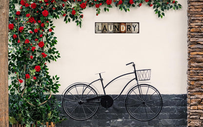 Vintage Tin Sign Retro Metal Laundry Signs for Home Decor Stylish Wall Art Plaques Ideal Gift for Home Bathroom Kitchen and Gothic Wall Decor in Every Room 16x4in
