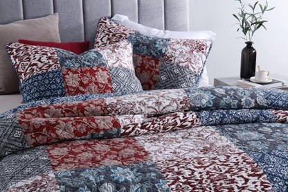 Yvooxny Quilts King Size Bedspread Quilt Set Lightweight Reversible Coverlet Set Real Patchwork Quilted Bedding Set for All Seasons, Bohemian Floral Style, King Size