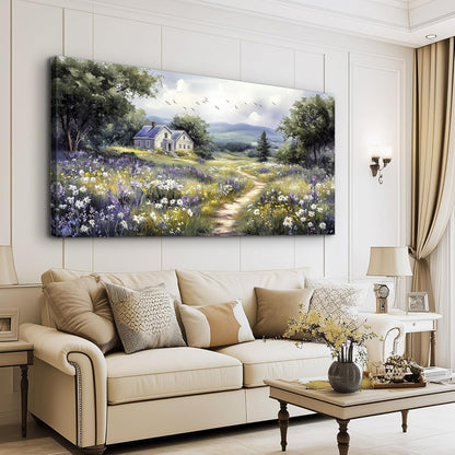 Canvas Wall Art for Living Room Large Wall Decor for Office Bedroom Decorations Garden Painting Artwork Room Wall Mural Aesthetic Home Decor 30x60 in
