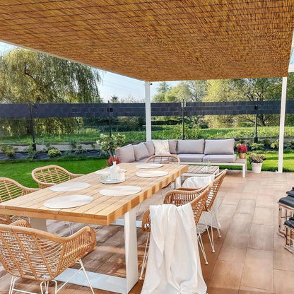 Bamboo Fencing–Handwoven,Bamboo Wall Panel Outdoor Privacy Reed Screening for Garden,Balcony,Backyard,Patio,2ftx10ft