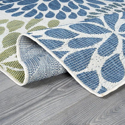 Beverly Rug Outdoor Rug 10x14 Modern Exotic Tropical Leaf Area Rugs for Indoor and Outdoor Patio Deck Porch Garden Water Resistant Washable Outside Carpet (10 x 14 Olive)
