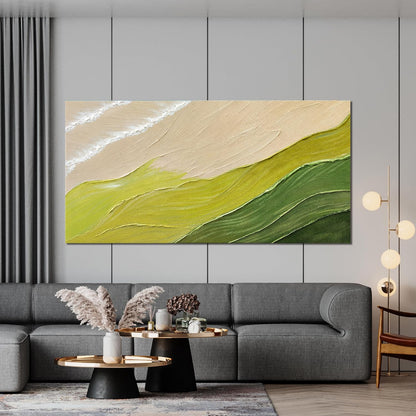 AIXMGSJS Abstract Wall Art Decor Abstract Canvas Art Wall Decor Modern Green Wall Art Prints Large Minimalist Wall Art Pictures for Living Room Large Artwork for Walls Bederoom Office Decor 29" X 58"