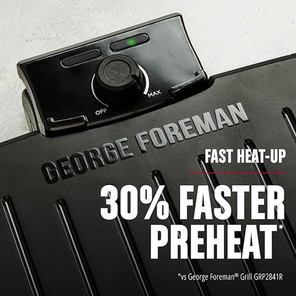 GEORGE FOREMAN® Contact Submersible™ Grill,5-Serving - Adjustable Temperature Control,Black Plates,Wash the entire-grill,(Pack of 2)