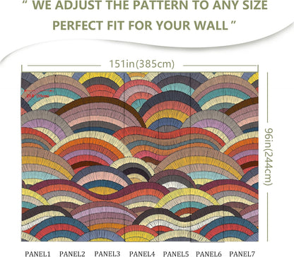 Boho Mural Wallpaper for Bedroom Living Room Restaurant(Not Peel and Stick)