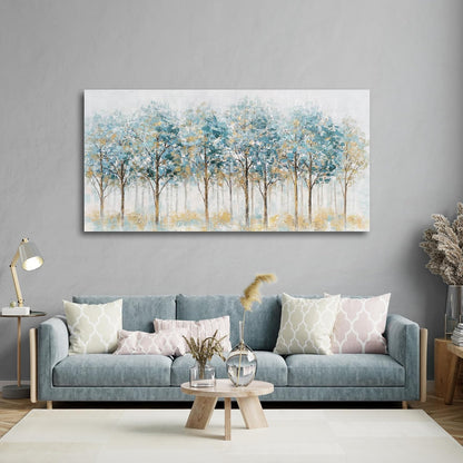 Belmrxne Tree of Life Wall Art Blue and Gold Wall Decor Modern Canvas Painting Gallery Artwork for Living Room Bedroom Dining Room Office Home Decor 30x60 inch