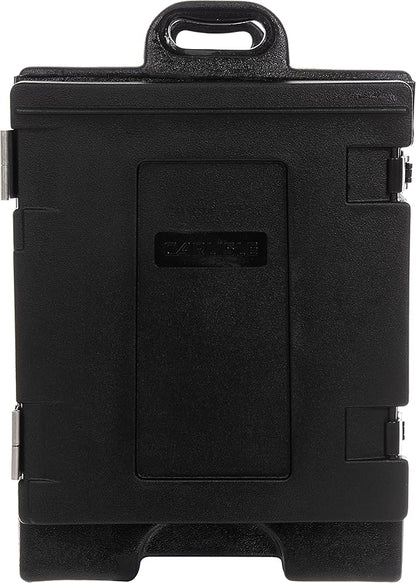 Carlisle FoodService Products Insulated Food Pan Carrier and Warmer, Front-Loading with Handles, Holds 5 Full or 10 Half 2.5" Pans (Sold Separately) with Rugged PE Shell and PU Insulation, Black