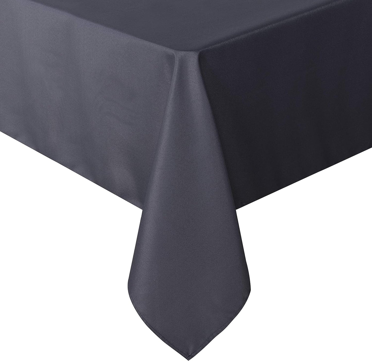 sancua Rectangle Tablecloth - 60 x 102 Inch - Stain and Wrinkle Resistant Washable Polyester Table Cloth, Decorative Fabric Table Cover for Dining Tables, Buffet Parties and Camping, Grey