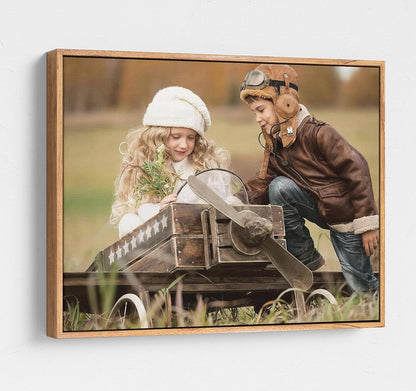Personalized Custom Canvas Prints: Photo On Canvas (Light Brown, 12X12) Transform Your Photos into Stunning Framed Wall Art Digitally Printed Photo To Canvas Ideal for Home Decor, Gifts Keepsakes.