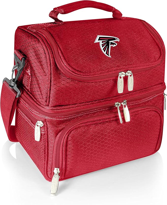 PICNIC TIME NFL unisex-adult NFL Pranzo Lunch Bag, Insulated Lunch Box with Picnic Set, Lunch Cooler Bag