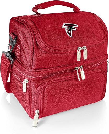 PICNIC TIME NFL unisex-adult NFL Pranzo Lunch Bag, Insulated Lunch Box with Picnic Set, Lunch Cooler Bag
