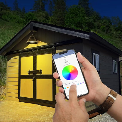 Feit Electric PAR38/RGBW/CA/AG 90 Watt Equiv, 2.4 GHz WiFi Only, No Hub Required, Color Changing and Tunable White