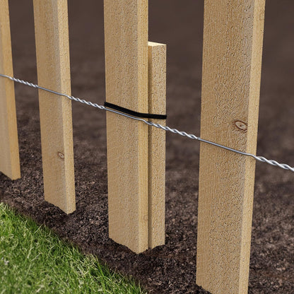 Greenes Fence Cedar Wood Garden Picket Fence 16" H x 8' L (6-Pack, 48' Total)