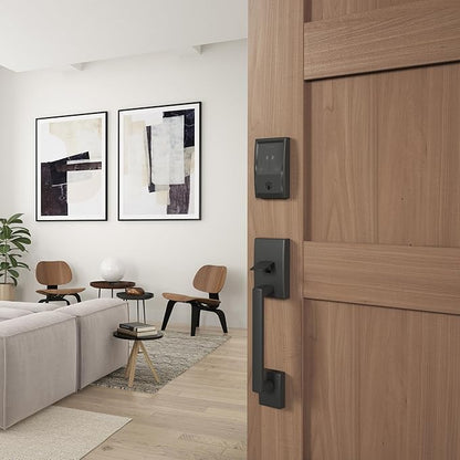 Schlage Encode Plus Smart Wi-Fi Lock for Front Door, Keyless Entry Deadbolt, Unlock with Apple Watch, Built-in WiFi and App Control, Easy Install, Alexa & Apple HomeKit Compatible, Matte Black