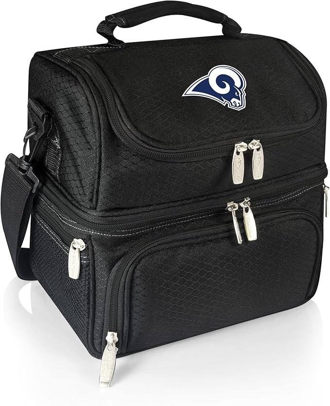 PICNIC TIME NFL unisex-adult NFL Pranzo Lunch Bag, Insulated Lunch Box with Picnic Set, Lunch Cooler Bag