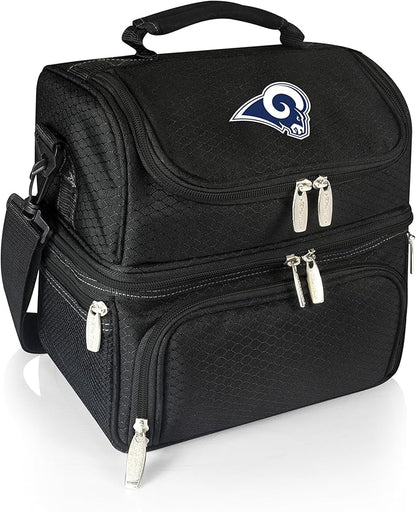 PICNIC TIME NFL unisex-adult NFL Pranzo Lunch Bag, Insulated Lunch Box with Picnic Set, Lunch Cooler Bag