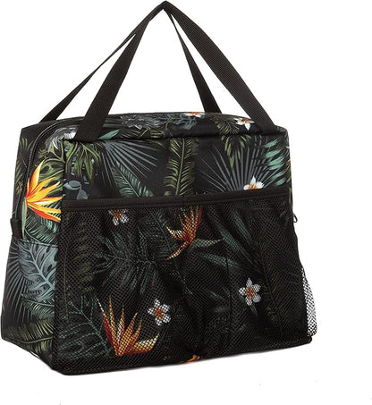 Dickies Insulated Lunch Bag Holder for Work, Thermal Reusable Office Lunch Box for Men, Women (Tropical Flowers)