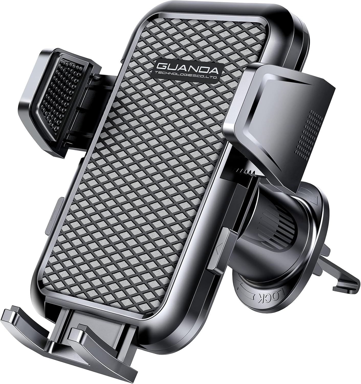 Car Phone Holder Mount for Air Vent, [Never Shake Hook Clip] 360° Adjustable Vent Clip, Compatible with Big Phones,Thick Cases, Phone Holders for Your Car–Fits iPhone, Samsung and Android