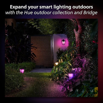 Philips Hue Lily Outdoor Smart LED Spotlight - White & Color Ambiance - Low Voltage Landscape Lighting - 1 Pack - Requires Bridge and Power Supply - Control with App and Voice - Weatherproof