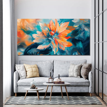 KUPTEU Canvas Wall Art Decor Large Wall Art Pictures for Living Room Colorful Flowers Wall Art Prints Decorations Canvas Art Wall Decor Artwork for Walls Bedroom Home Aesthetic Decor 24" X 48"