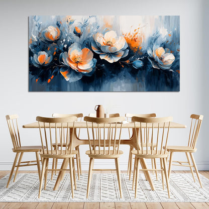 KUPTEU Canvas Wall Art Decor Wall Art Pictures for Living Room Artwork for Walls Large White Flowers Wall Art Prints Canvas Art Wall Decor Vintage Botanical Wall Art Bedroom Home Decor 24" X 48"