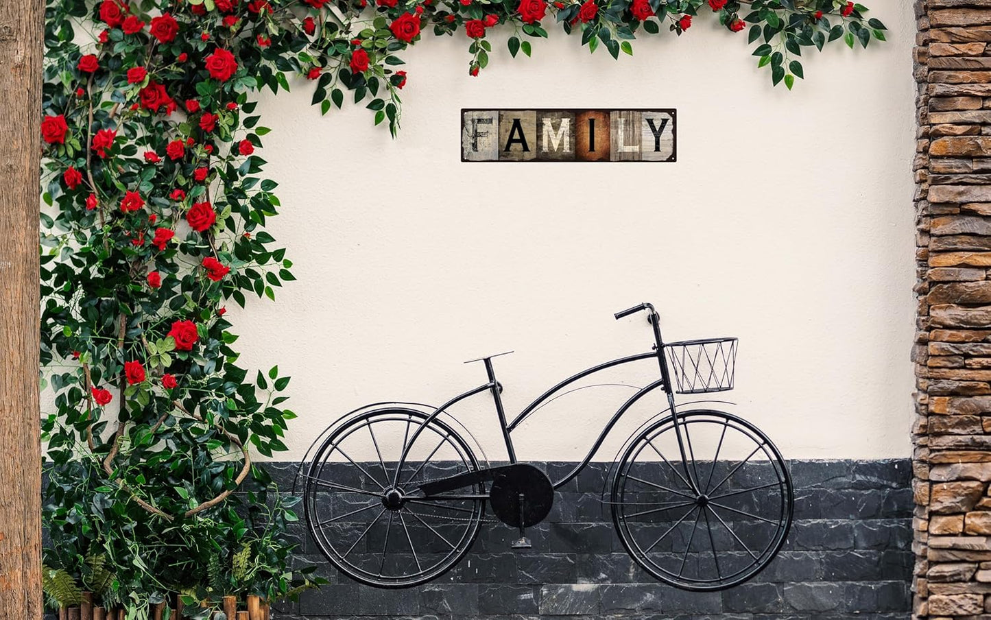 Vintage Tin Sign Retro Metal Family Signs for Home Decor Stylish Wall Art Plaques Gift for Home Bathroom Kitchen and Gothic Wall Decor in Every Room 16x4 in