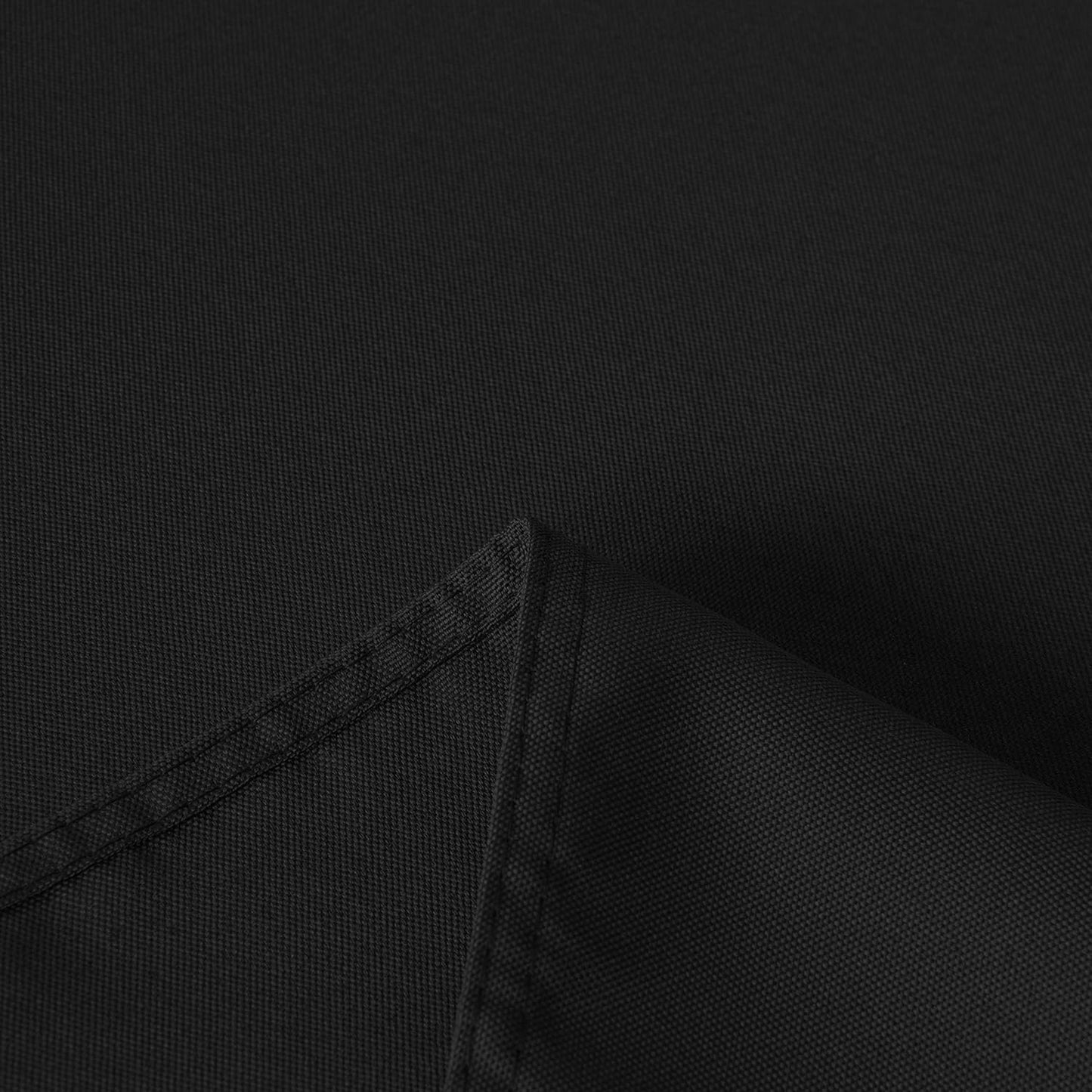 sancua Rectangle Tablecloth - 54 x 78 Inch - Stain and Wrinkle Resistant Washable Polyester Table Cloth, Decorative Fabric Table Cover for Dining Tables, Buffet Parties and Camping, Black