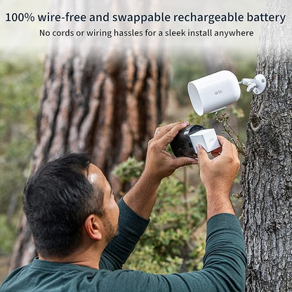 Arlo Go 2 1080p Cellular LTE Security Camera - Wireless Outdoor Camera, Removable Rechargeable Battery, Animal Detection, AI Event Captions, 2-Way Audio, SIM Card Sold Separately