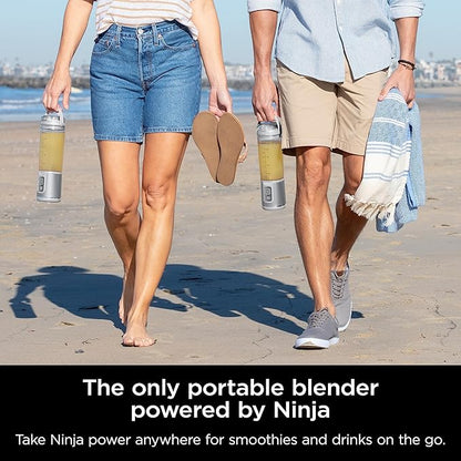 Ninja Blast Portable Blender, Cordless 18 Ounce Container, Personal Blender for Shakes and Smoothies, BPA Free, Leak Proof Lid, USB-C Rechargeable, White, BC151WHC (Version
