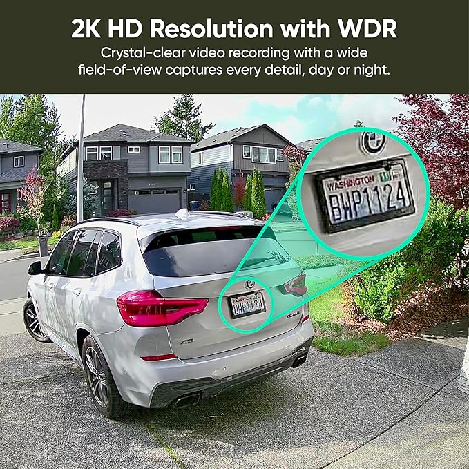 WYZE Solar Cam Pan (Flagship Model), Security Cameras Wireless Outdoor, 2K 360° Pan-Tilt Battery Powered 2.4GHz Wi-Fi Cameras for Home Security, AI Motion Detection, Color Night Vision, No Blind Spots