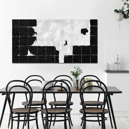 Canvas Wall Art Decor Wall Art Pictures for Living Room Black and White Wall Art Prints Abstract Canvas Art Wall Decor Modern Abstract Wall Art Textured Artwork for Walls Bedroom Office Decor 20"X40"