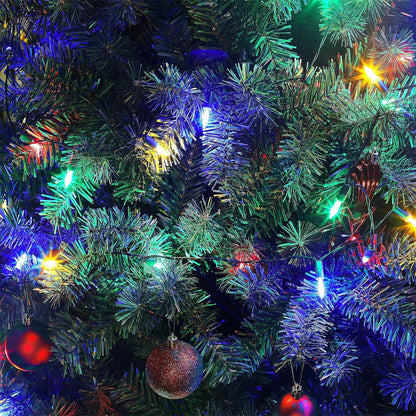 Joliyoou 4 Packs Total 200 LEDs 64ft Multicolored Christmas String Lights, Battery Operated Christmas Mini String Lights with 8 Lighting Modes, Indoor Outdoor LED Xmas Fairy String Lights with Timer