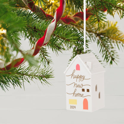 Hallmark Keepsake Christmas Ornament 2024, New Home, Porcelain, Gift for Couple