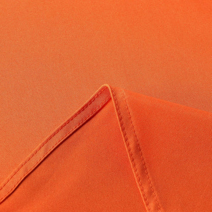 sancua Square Tablecloth - 60 x 60 Inch - Stain and Wrinkle Resistant Washable Polyester Table Cloth, Decorative Fabric Table Cover for Dining Tables, Buffet Parties and Camping, Orange